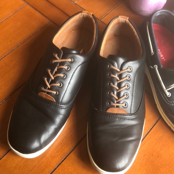 Men’s Leather Shoes, Sz12, 6-8 on Condition! Great - Picture 3 of 14